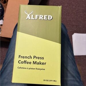 Alfred Yellow French Press Coffee Maker 20 oz (591 ml) NEW IN BOX